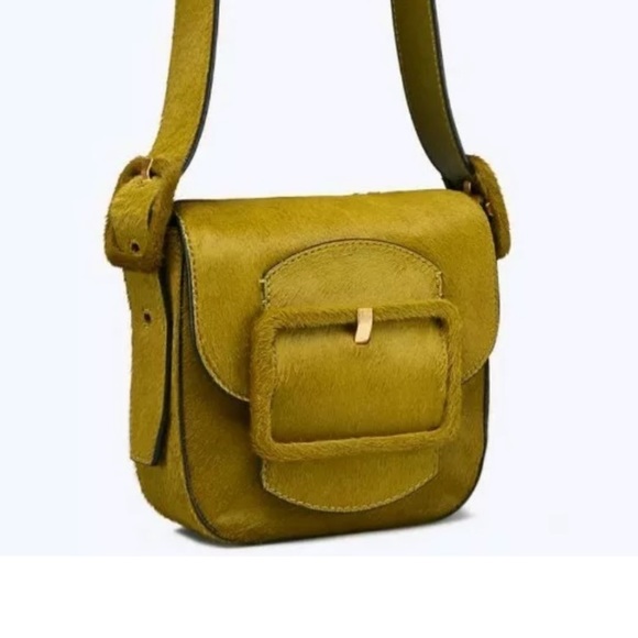 Tory Burch Sawyer Calf Hair Grassland Shoulder Bag - Picture 5 of 7